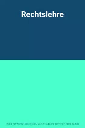 Couverture du produit · Rechtslehre