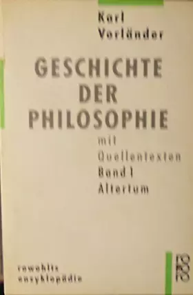 Couverture du produit · Geschichte der Philosophie mit Quellentexten
