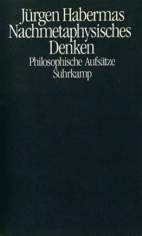 Couverture du produit · Nachmetaphysisches Denken: Philosophische Aufsätze