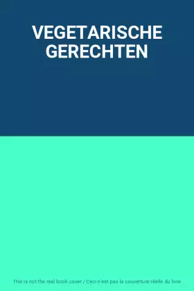 Couverture du produit · VEGETARISCHE GERECHTEN