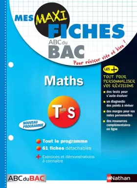 Couverture du produit · Mes MAXI Fiches Mathématiques Terminale S