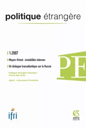 Couverture du produit · Politique étrangère :