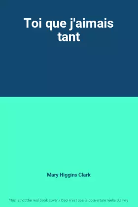 Couverture du produit · Toi que j'aimais tant