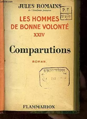 Couverture du produit · Les Hommes de bonne volonté, TOME XXIV : Comparutions.