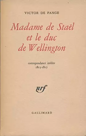 Couverture du produit · Madame de stael et le duc de wellington