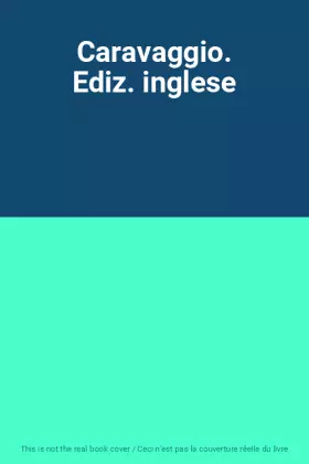 Couverture du produit · Caravaggio. Ediz. inglese