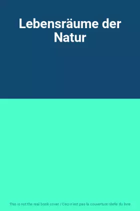 Couverture du produit · Lebensräume der Natur