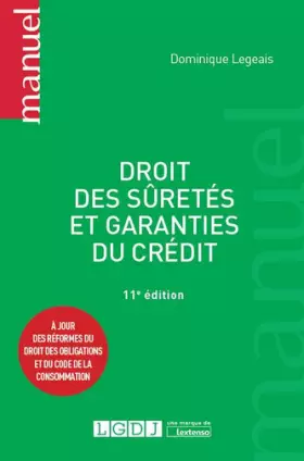 Couverture du produit · Droit des sûretés et garanties du crédit, 11ème Ed.