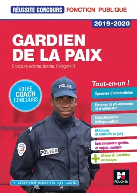 Couverture du produit · Réussite Concours Gardien de la paix Cat. B 2019-2020 - Préparation complète