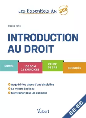 Couverture du produit · Les Essentiels du Sup : Introduction au droit 2020/2021: Cours - QCM - Exercices - Étude de cas - Corrigés