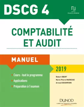 Couverture du produit · DSCG 4 - Comptabilité et audit 2019 - Manuel