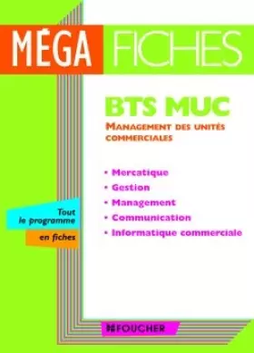 Couverture du produit · Management des unités commerciales BTS Muc