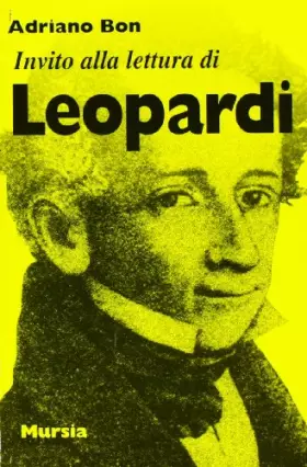 Couverture du produit · Invito alla lettura di Giacomo Leopardi