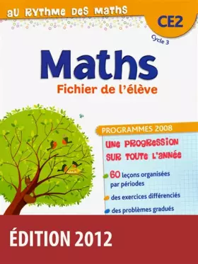 Couverture du produit · Au rythme des maths CE2 • Fichier de l'élève