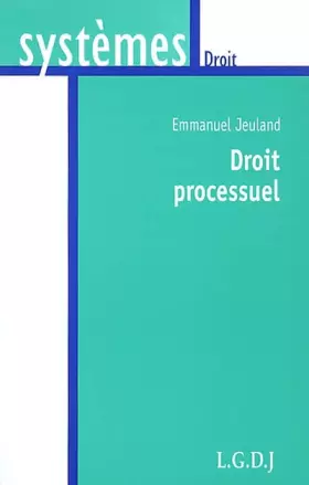 Couverture du produit · Le droit processuel