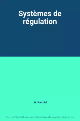 Couverture du produit · Systèmes de régulation