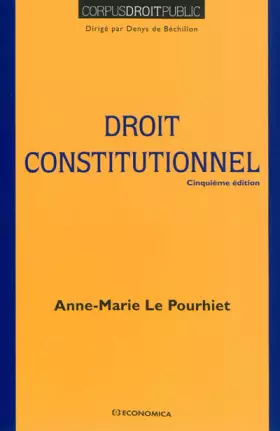 Couverture du produit · Droit Constitutionnel