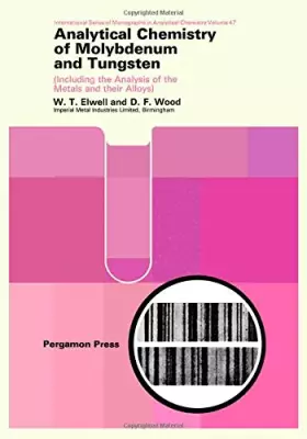 Couverture du produit · Analytical Chemistry of Molybdenum and Tungsten