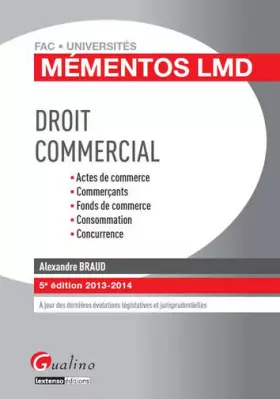 Couverture du produit · Mémentos LMD Droit commercial, 5ème édition