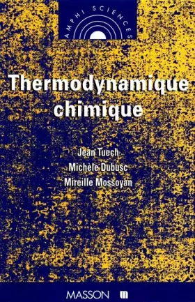 Couverture du produit · Thermodynamique chimique