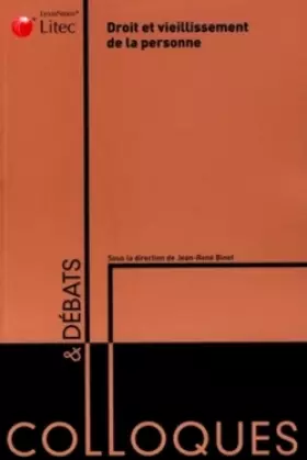 Couverture du produit · Droit et vieillissement de la personne
