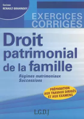 Couverture du produit · Droit patrimonial de la famille