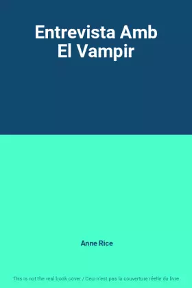 Couverture du produit · Entrevista Amb El Vampir