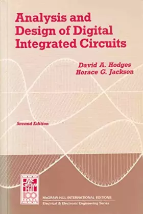 Couverture du produit · Analysis and Design of Digital Integrated Circuits