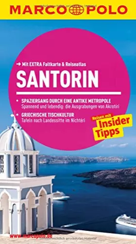 Couverture du produit · MARCO POLO Reiseführer Santorin: Reisen mit Insider-Tipps. Mit EXTRA Faltkarte & Reiseatlas