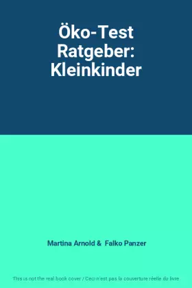 Couverture du produit · Öko-Test Ratgeber: Kleinkinder