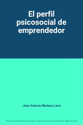 Couverture du produit · El perfil psicosocial de emprendedor