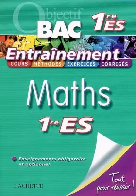 Couverture du produit · Maths 1e ES Enseignement obligatoire et optionnel