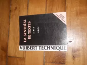 Couverture du produit · La Synthèse de textes au BTS