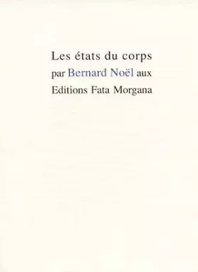 Couverture du produit · Les états du corps