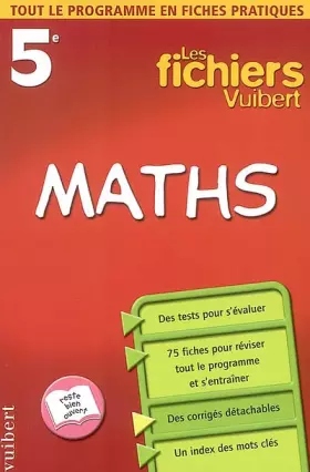 Couverture du produit · Les fichiers Vuibert : Maths, 5e
