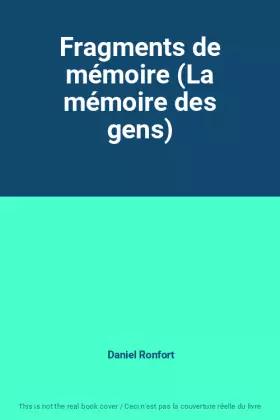 Couverture du produit · Fragments de mémoire (La mémoire des gens)