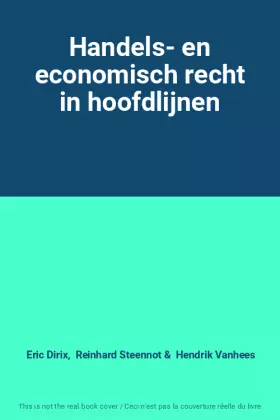 Couverture du produit · Handels- en economisch recht in hoofdlijnen