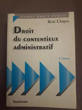 Couverture du produit · Droit du contentieux administratif