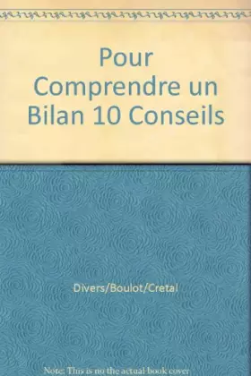 Couverture du produit · Pour Comprendre un Bilan 10 Conseils