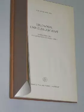 Couverture du produit · Walther, Christian: Theologie und Gesellschaft. Ortsbestimmung der evangelischen Sozialethik. Zürich, Stuttgart, Zwingli Verl, 