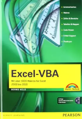 Couverture du produit · Excel-VBA: Mit über 1000 Makros für Excel 2000 bis 2010 (Kompendium / Handbuch)