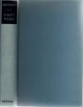 ARISTOTELES HAUPTWERKE. - Wilhelm (edit). Nestle