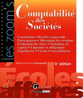 Couverture du produit · Comptabilité des Sociétés