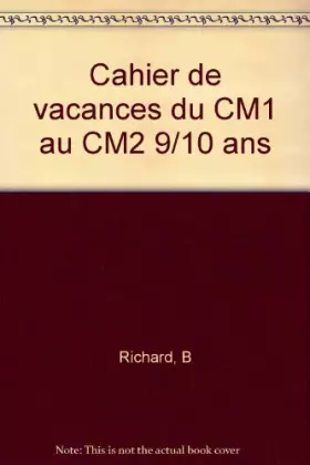Couverture du produit · Cahier De Vacances Du Cm1 Au Cm2