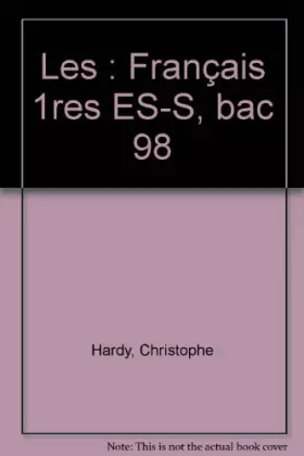 Couverture du produit · BAC français 1998, 1res ES, S