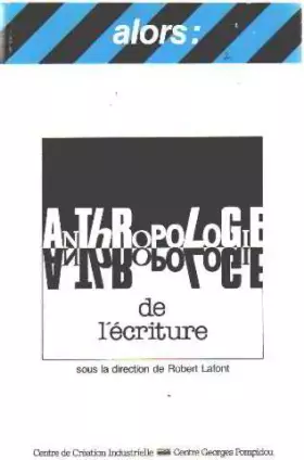 Couverture du produit · Anthropologie de l'écriture