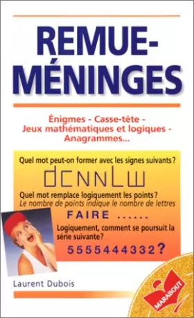 Couverture du produit · Remue-Méninges: Enigmes - Casse-tête - Jeux mathématiques et logiques - Anagrammes