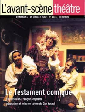 Couverture du produit · L'Avant-Scène Théâtre n°1116  Le testament comique
