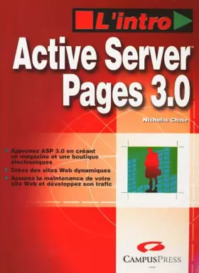 Couverture du produit · Active Server pages (avec CD-Rom)