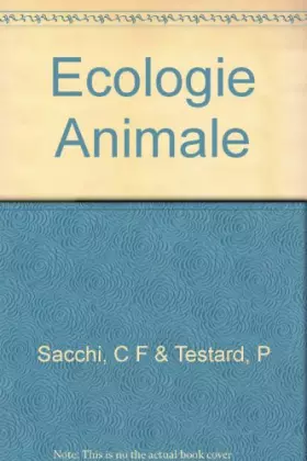 Couverture du produit · Ecologie animale